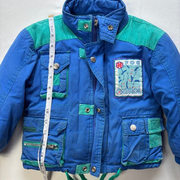 Vintage Blue/Green Coat 3t - Picture 3 of 6